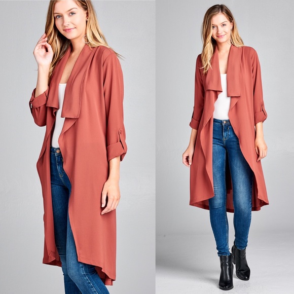 NWT Small Lightweight Belted Jacket Woven - Picture 2 of 5